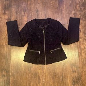 Sparkly blue blazer jacket